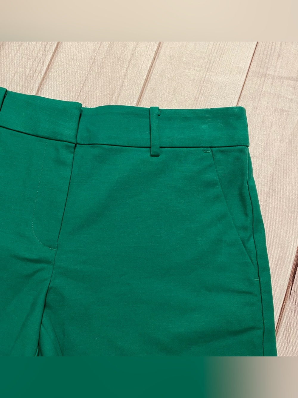 LOFT The Riviera Chino Shorts Women's 0 Green 4" Inseam Cotton Khaki Preppy Chic - Picture 3 of 12